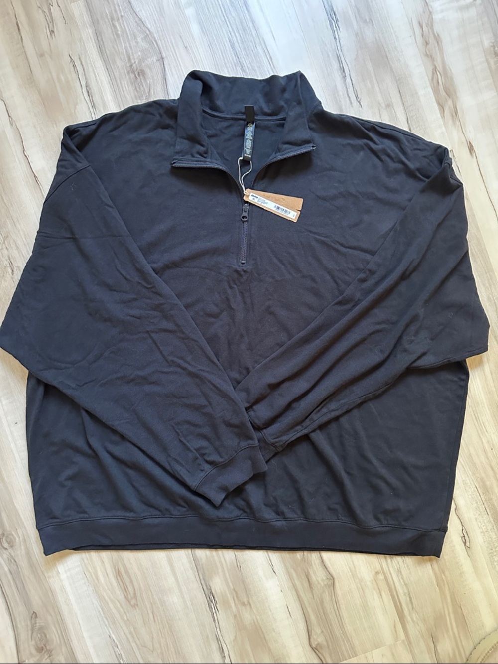 SKIMS Men's Quarter-Zip Pullover - Black
